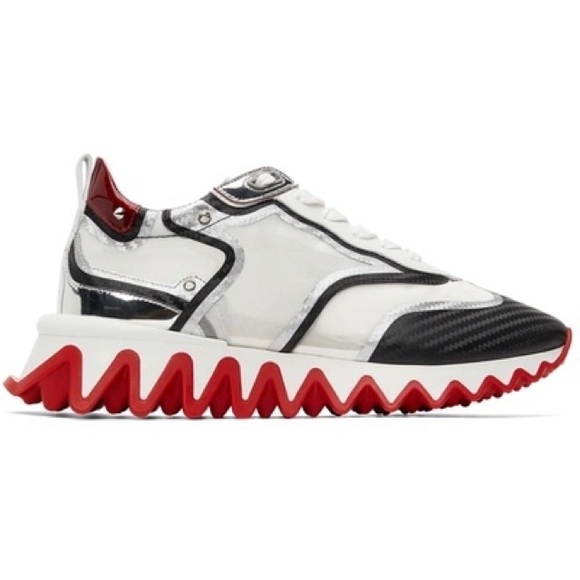 Christian Louboutin Other - New Men’s Size 44 Christian Louboutin Black & Silver Sharkina Sneakers
